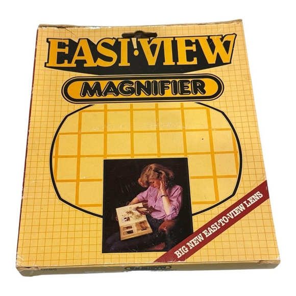 COIL Easi-View Magnifier Hands-Free Neck Reading Crafts Sewing Easi-to-View Lens - Picture 1 of 8